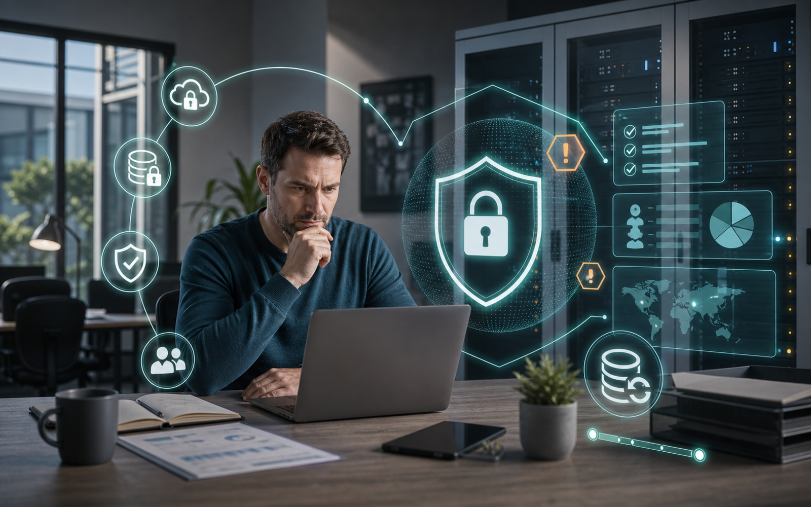 Modernes Themenbild zu Cyber